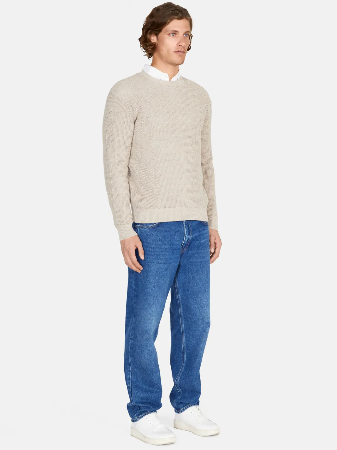 Men Sisley Jumpers & Knitwear<Textured Sweater