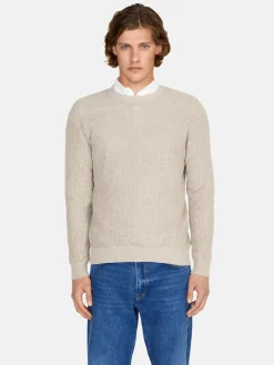 Men Sisley Jumpers & Knitwear<Textured Sweater