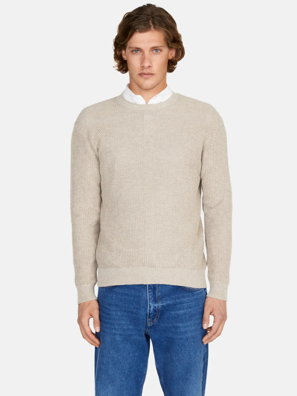Men Sisley Jumpers & Knitwear<Textured Sweater