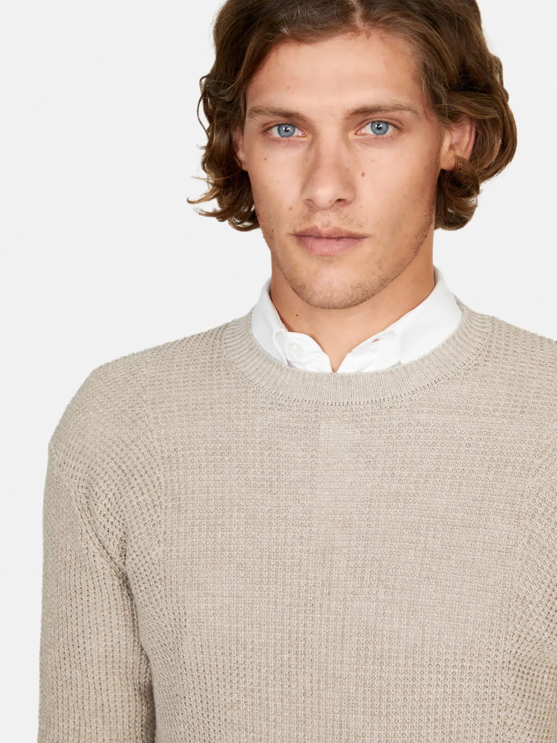 Men Sisley Jumpers & Knitwear<Textured Sweater
