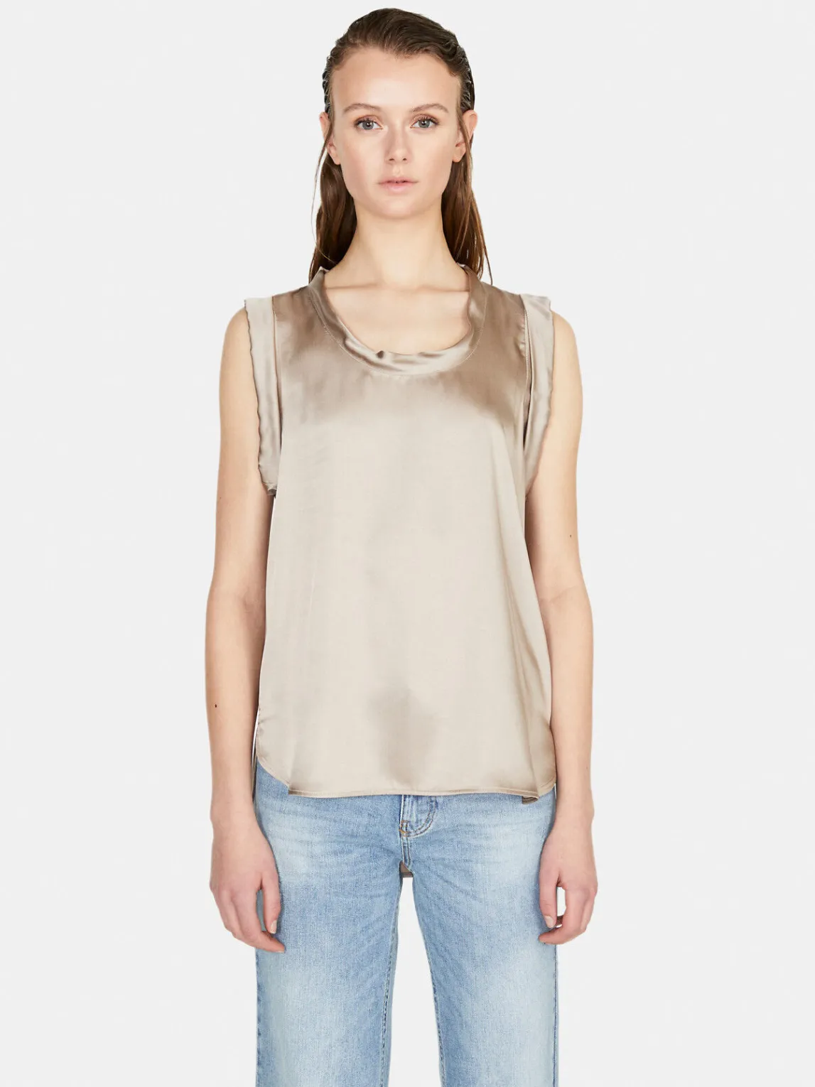Women Sisley Tops & T-Shirts<Top In Satin