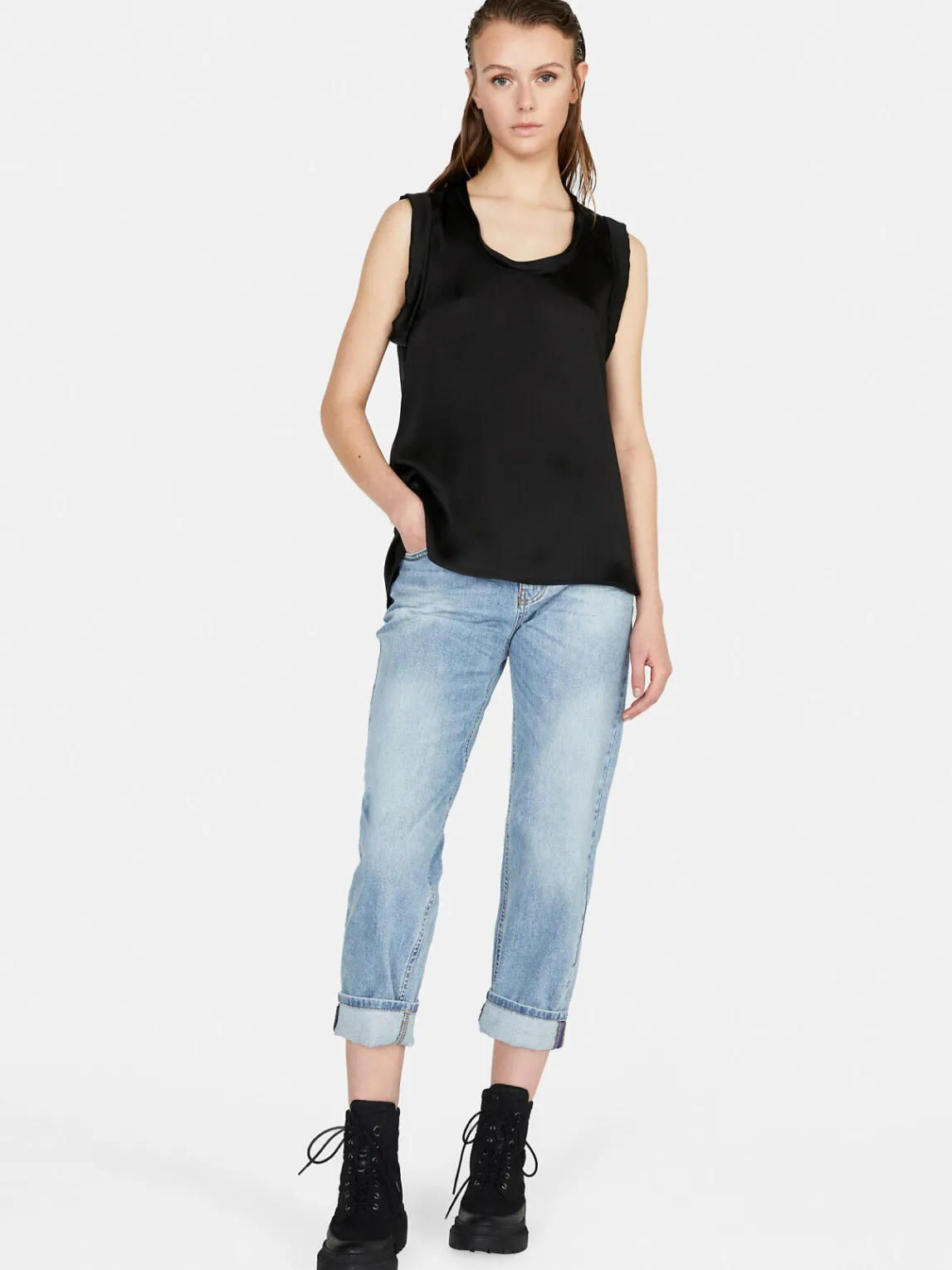 Women Sisley Tops & T-Shirts<Top In Satin