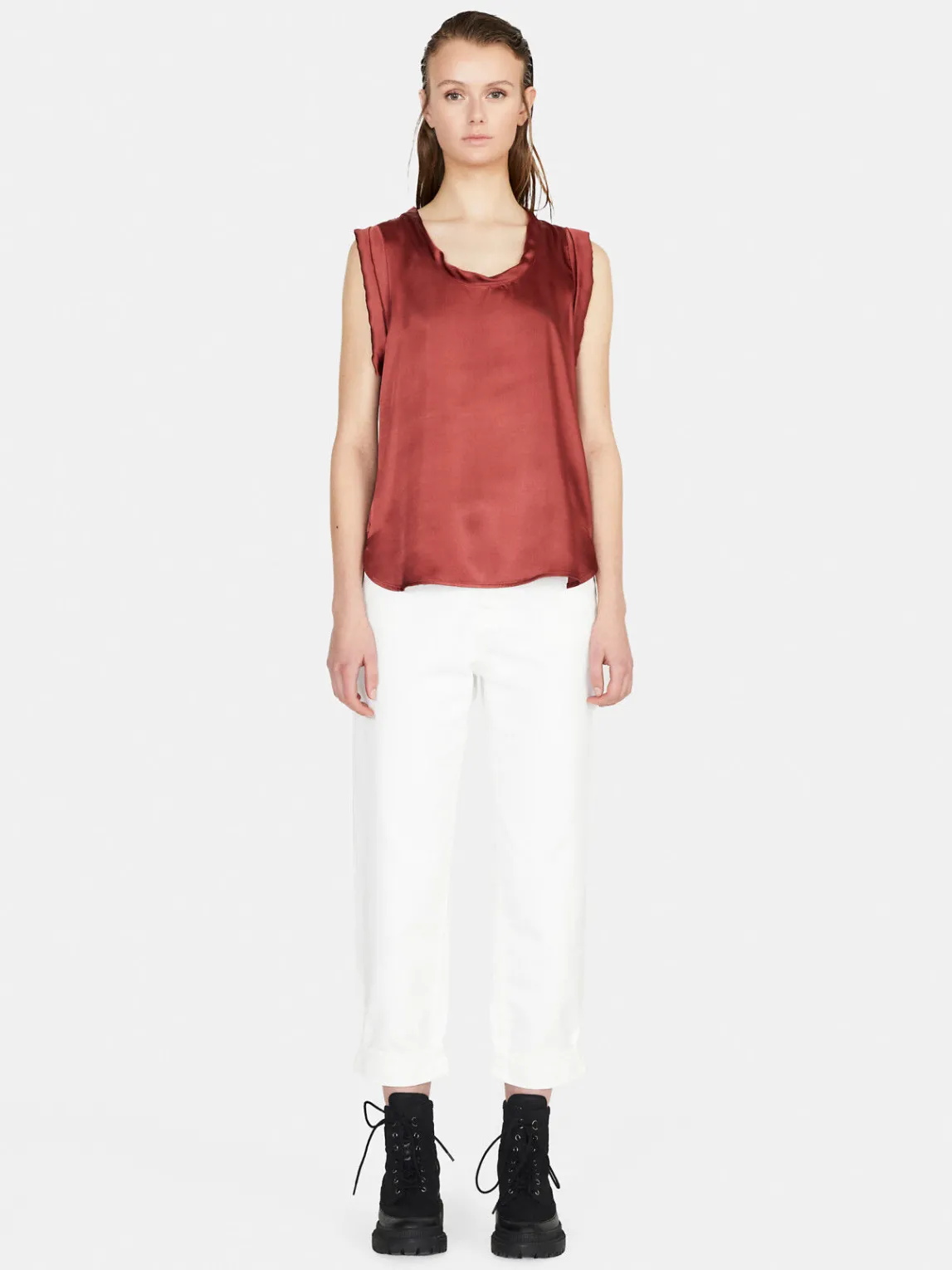 Women Sisley Tops & T-Shirts<Top In Satin