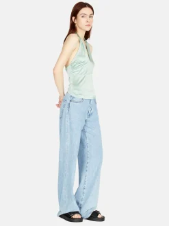 Women Sisley Tops & T-Shirts<Top With Crisscrossed Neck