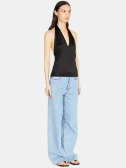 Women Sisley Tops & T-Shirts<Top With Crisscrossed Neck