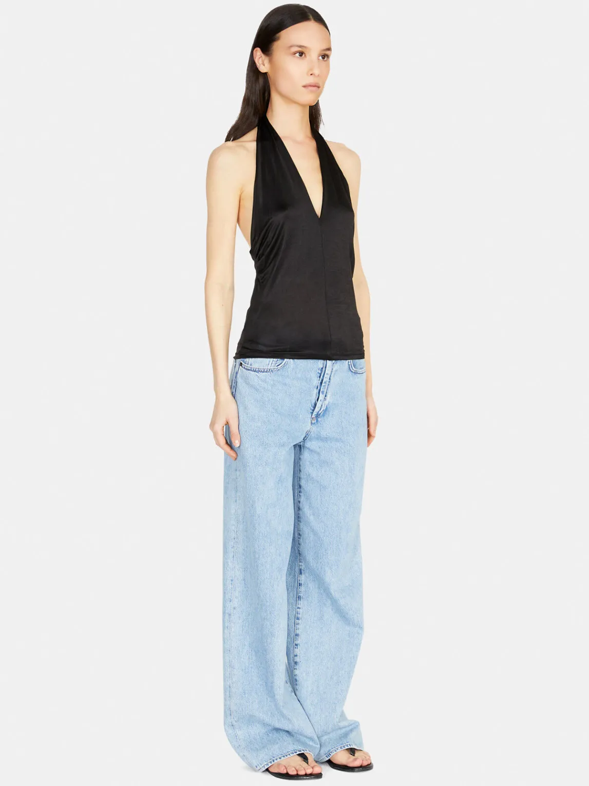 Women Sisley Tops & T-Shirts<Top With Crisscrossed Neck