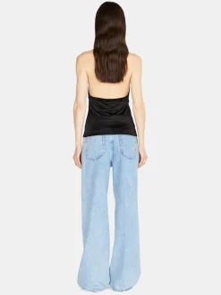 Women Sisley Tops & T-Shirts<Top With Crisscrossed Neck