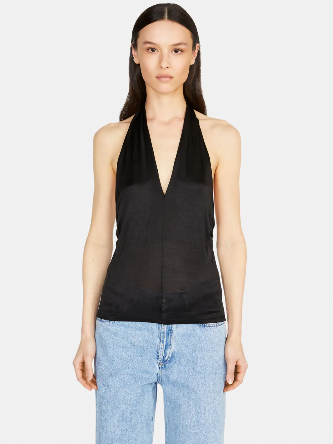 Women Sisley Tops & T-Shirts<Top With Crisscrossed Neck