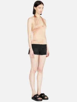Women Sisley Tops & T-Shirts<Top With Crisscrossed Neck