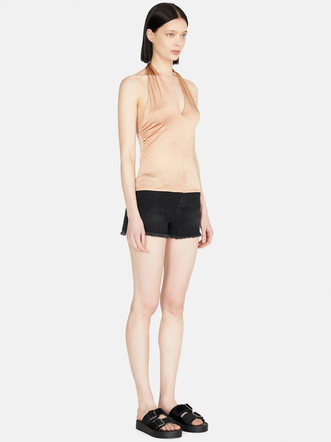Women Sisley Tops & T-Shirts<Top With Crisscrossed Neck