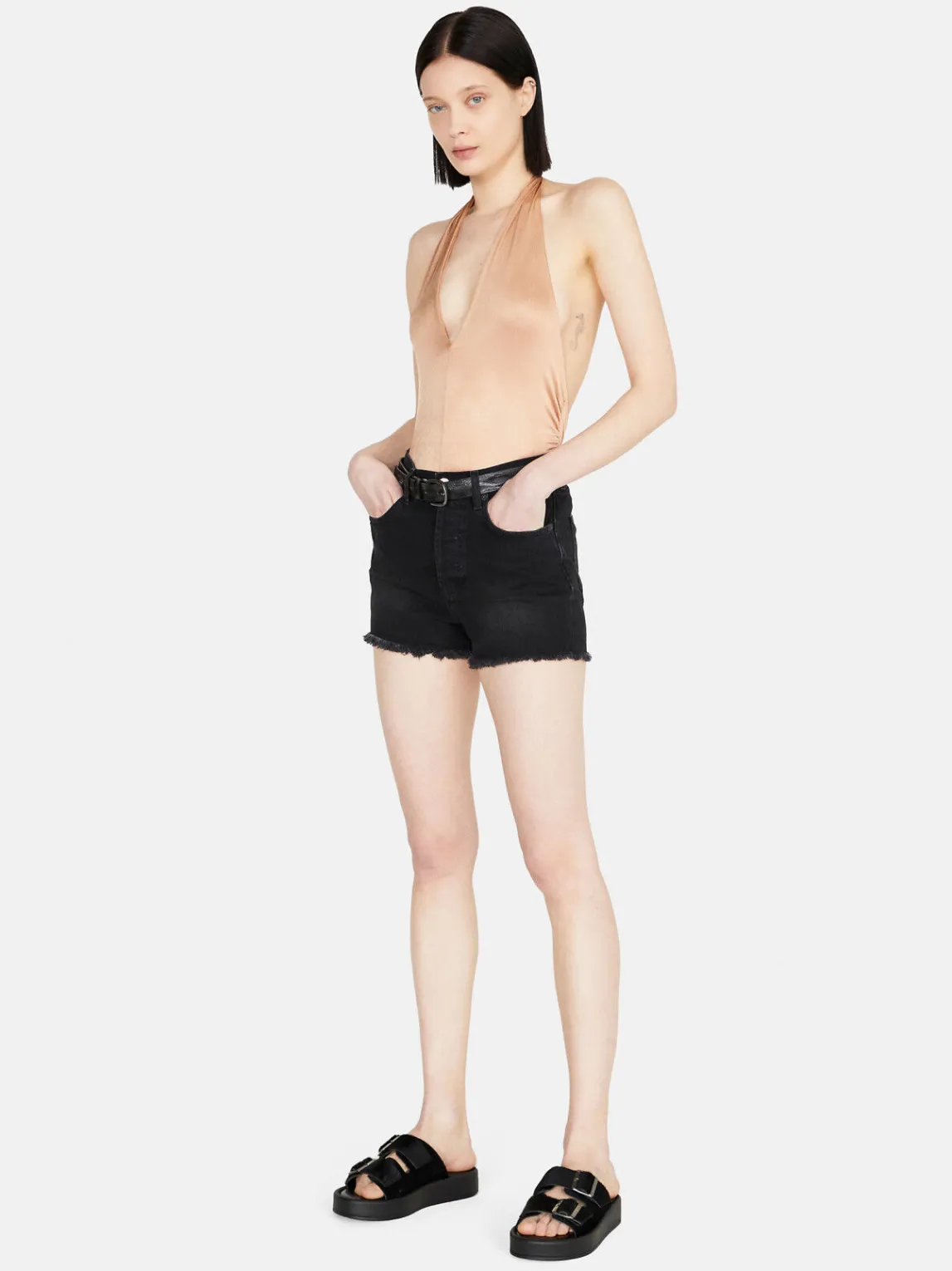 Women Sisley Tops & T-Shirts<Top With Crisscrossed Neck
