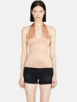 Women Sisley Tops & T-Shirts<Top With Crisscrossed Neck