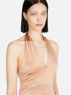 Women Sisley Tops & T-Shirts<Top With Crisscrossed Neck