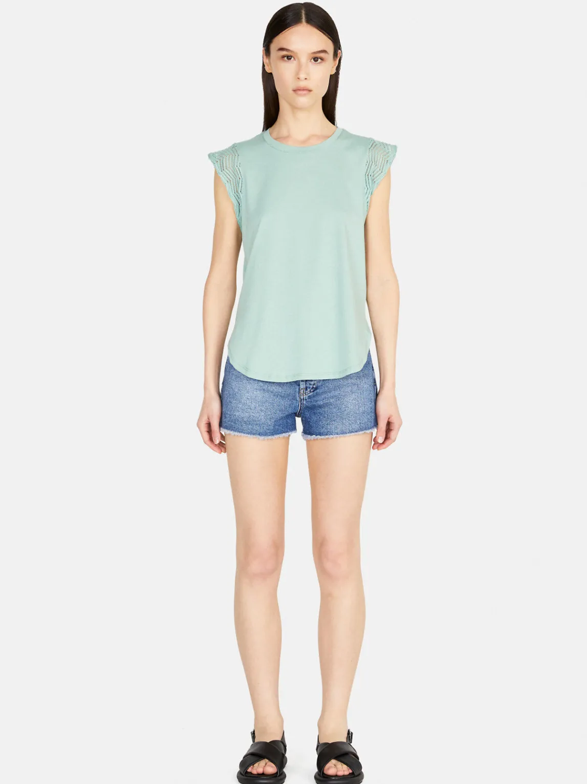 Women Sisley Tops & T-Shirts<Top With Crochet