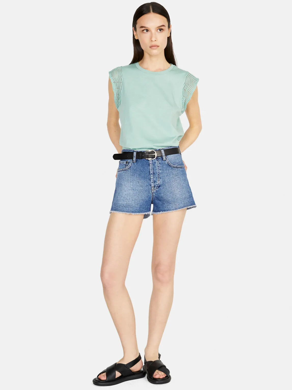 Women Sisley Tops & T-Shirts<Top With Crochet