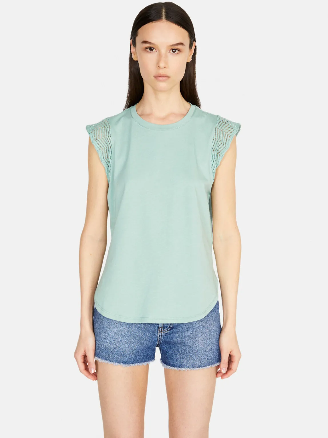 Women Sisley Tops & T-Shirts<Top With Crochet