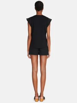 Women Sisley Tops & T-Shirts<Top With Crochet