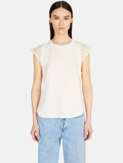 Women Sisley Tops & T-Shirts<Top With Crochet