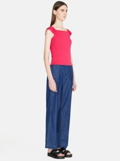 Women Sisley Tops & T-Shirts<Top With Exposed Shoulders