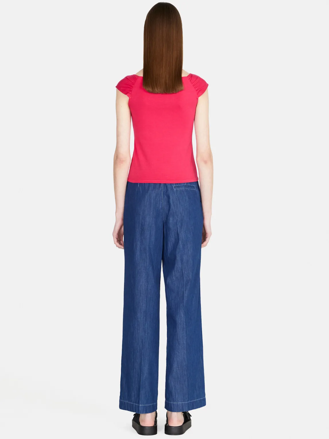 Women Sisley Tops & T-Shirts<Top With Exposed Shoulders