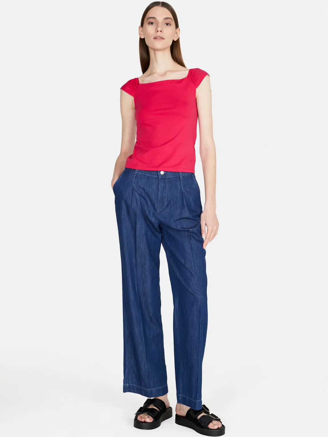 Women Sisley Tops & T-Shirts<Top With Exposed Shoulders