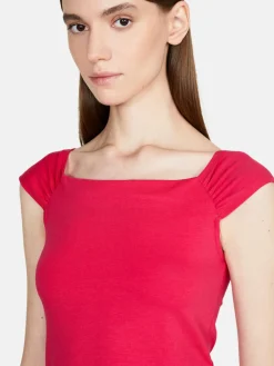 Women Sisley Tops & T-Shirts<Top With Exposed Shoulders