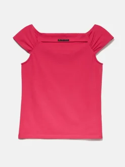 Women Sisley Tops & T-Shirts<Top With Exposed Shoulders