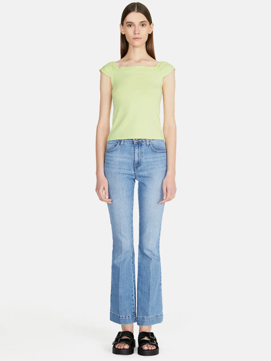 Women Sisley Tops & T-Shirts<Top With Exposed Shoulders