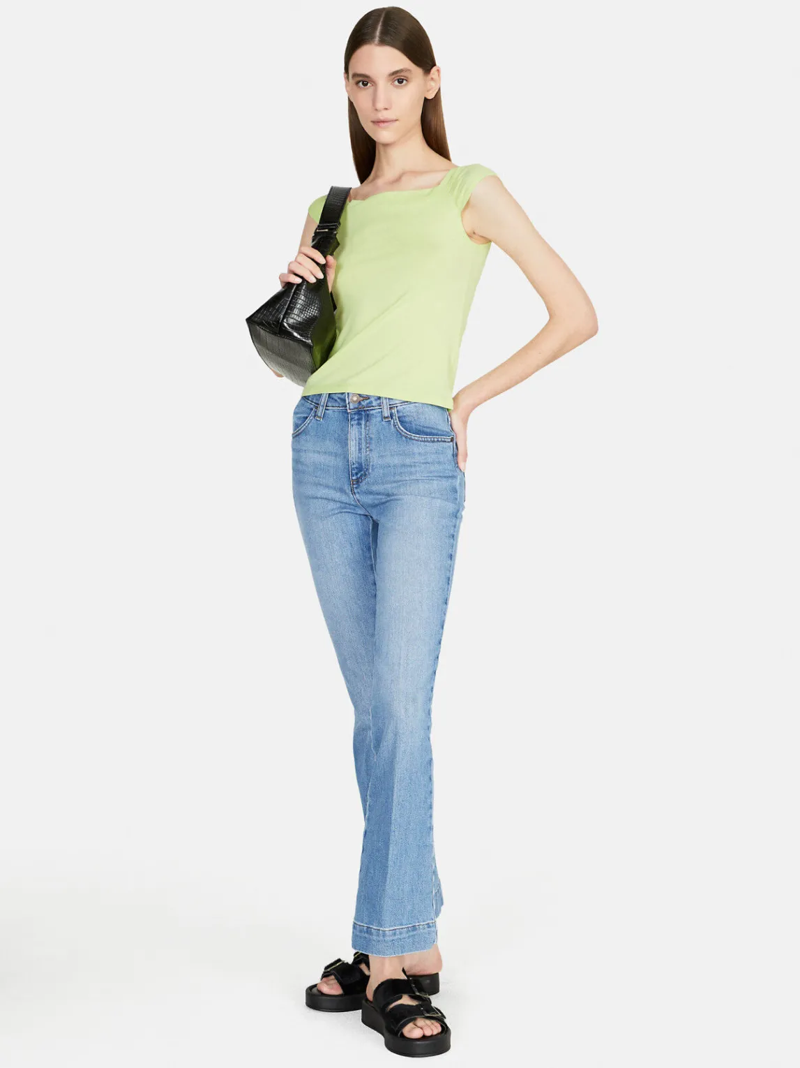 Women Sisley Tops & T-Shirts<Top With Exposed Shoulders