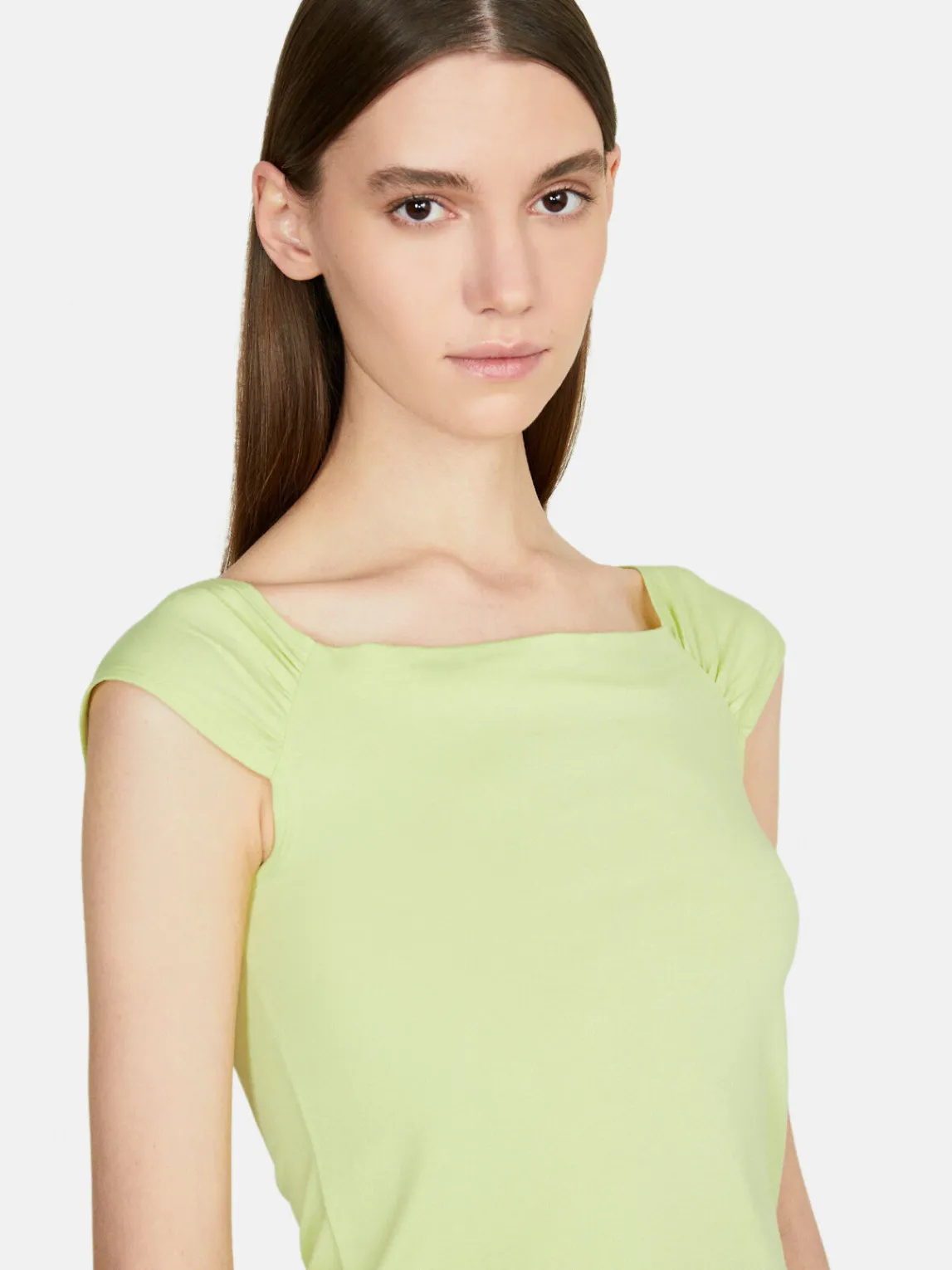 Women Sisley Tops & T-Shirts<Top With Exposed Shoulders