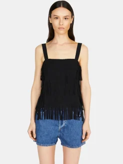 Women Sisley Tops & T-Shirts<Top With Fringe