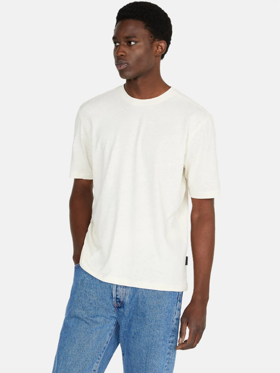 Men Sisley T-Shirts<T-Shirt In Linen Blend