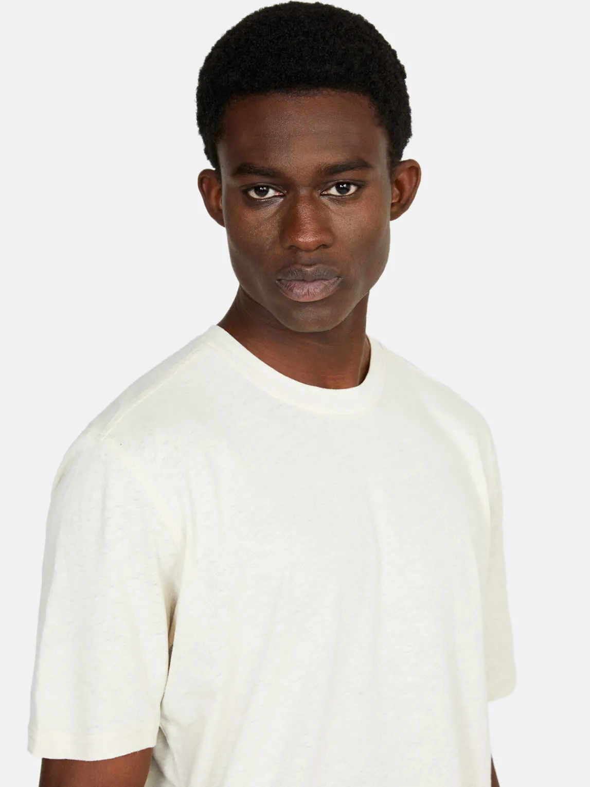Men Sisley T-Shirts<T-Shirt In Linen Blend