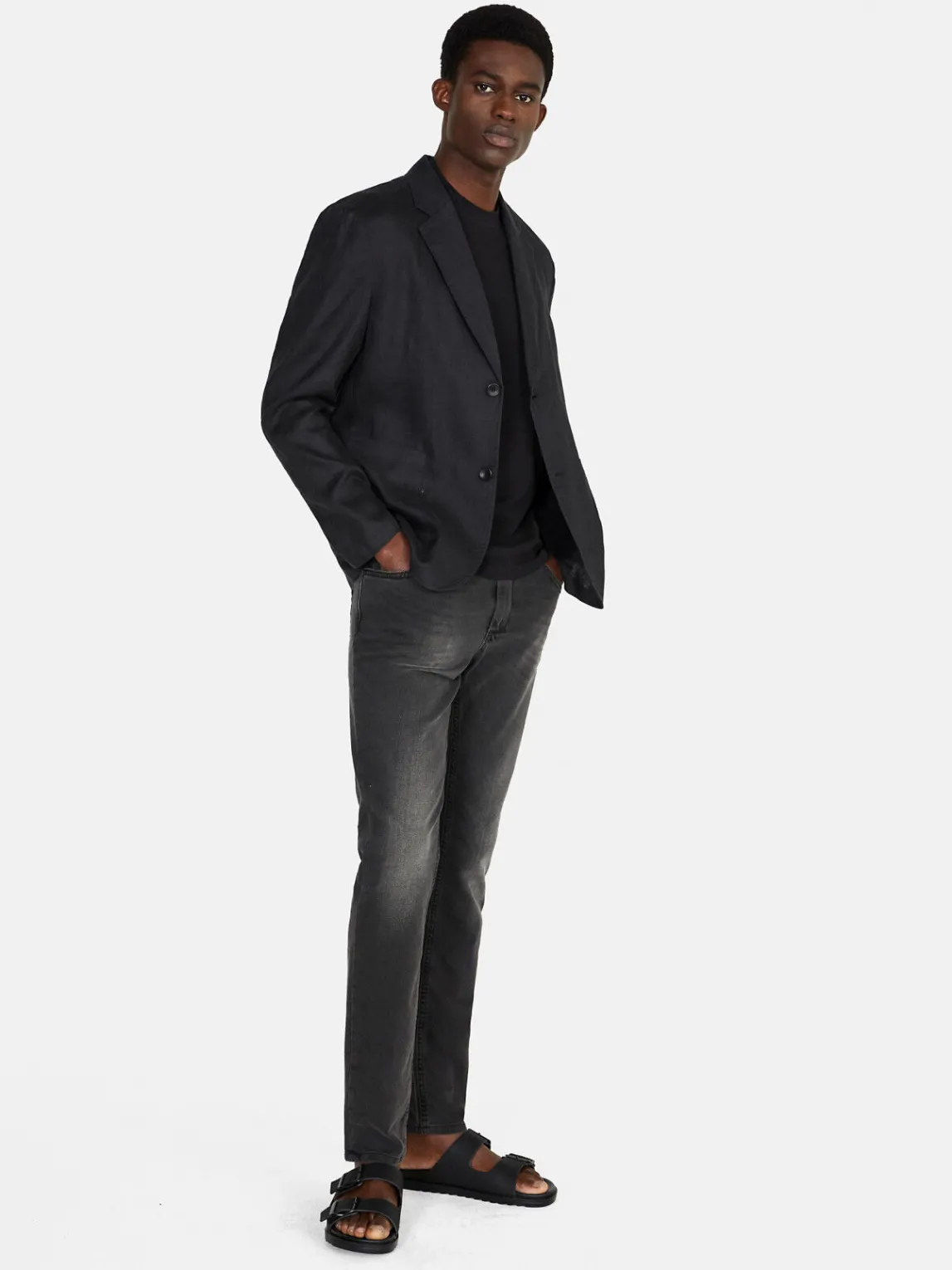 Men Sisley T-Shirts<T-Shirt In Linen Blend