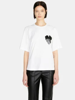 Women Sisley Tops & T-Shirts<T-Shirt In Recycled Cotton With Print