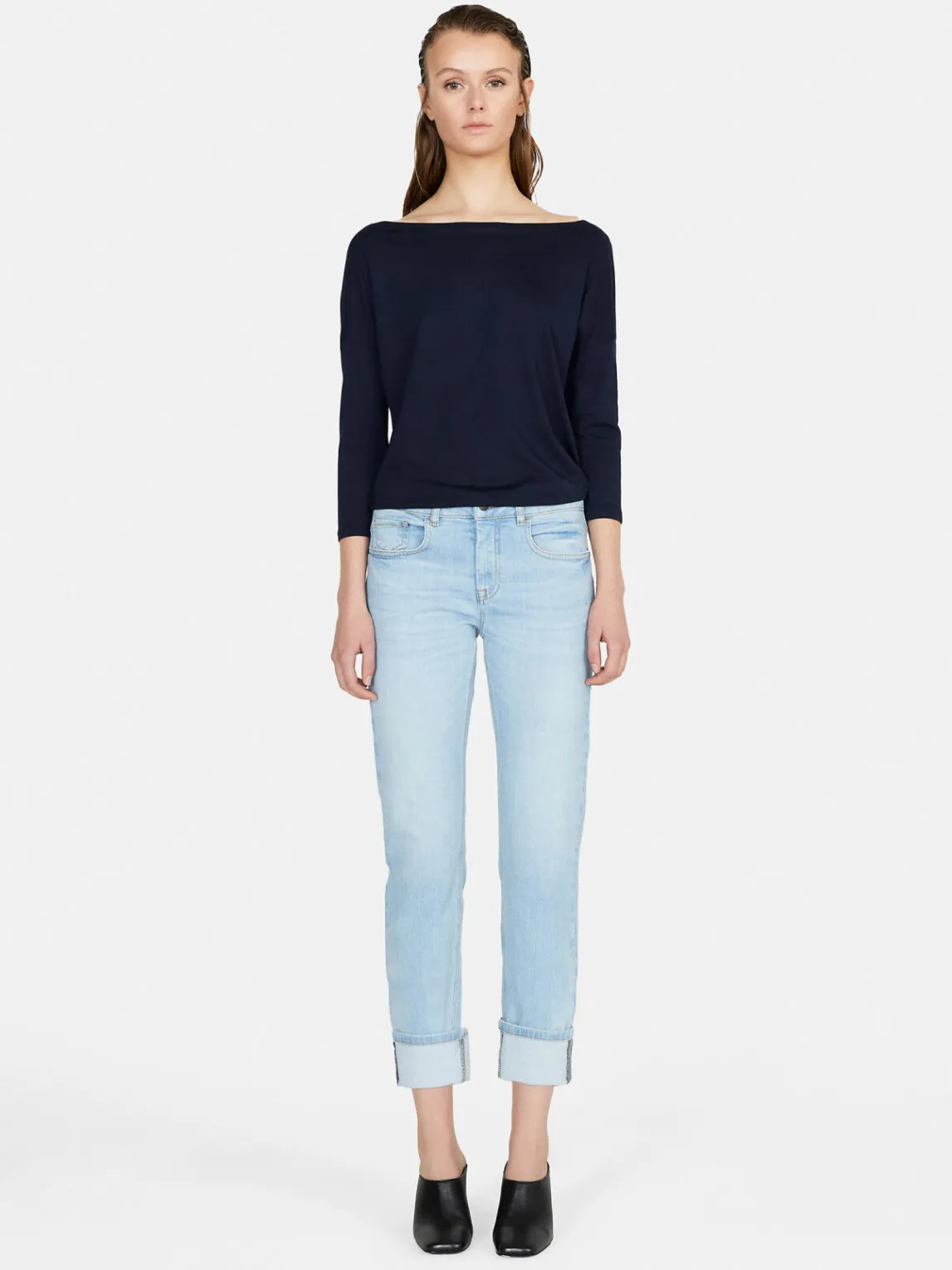 Women Sisley Tops & T-Shirts<T-Shirt With 3/4 Sleeves