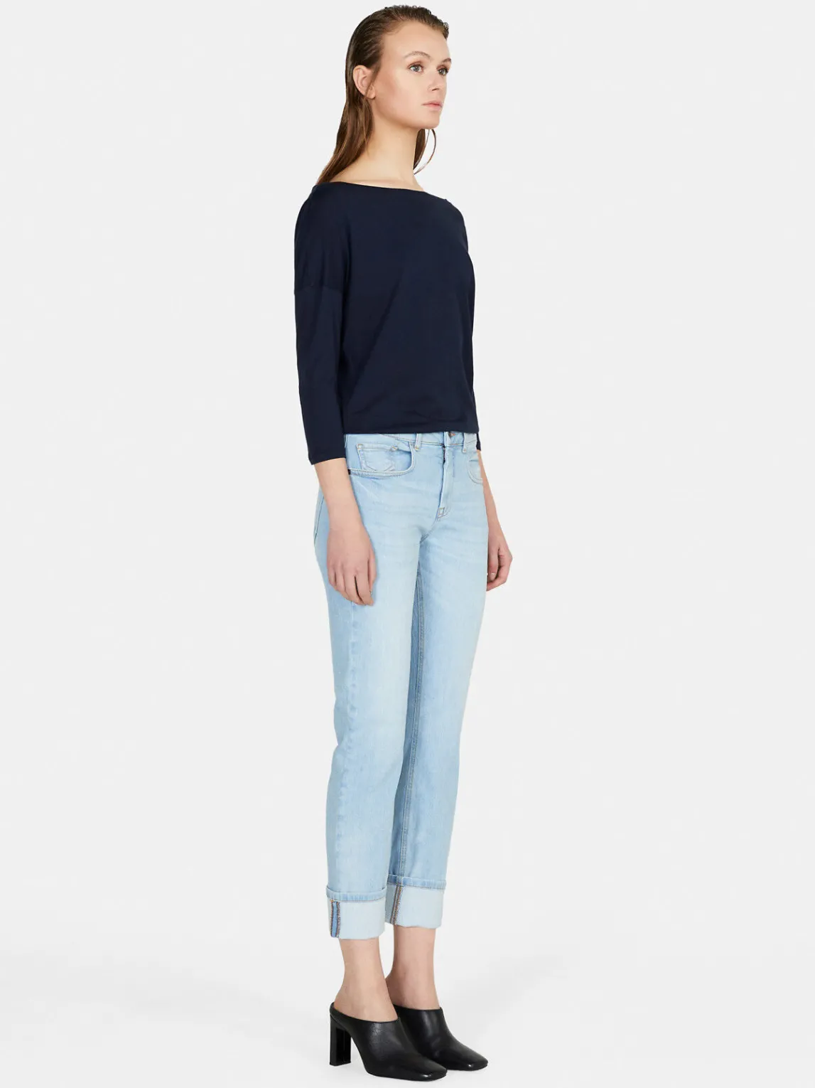 Women Sisley Tops & T-Shirts<T-Shirt With 3/4 Sleeves