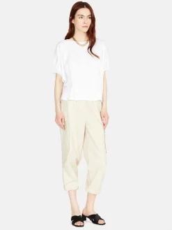 Women Sisley Tops & T-Shirts<T-Shirt With Balloon Sleeves