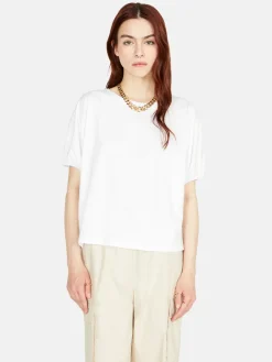 Women Sisley Tops & T-Shirts<T-Shirt With Balloon Sleeves