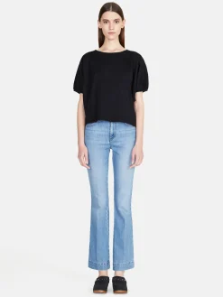 Women Sisley Tops & T-Shirts<T-Shirt With Balloon Sleeves