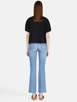 Women Sisley Tops & T-Shirts<T-Shirt With Balloon Sleeves