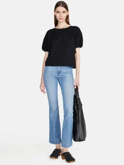 Women Sisley Tops & T-Shirts<T-Shirt With Balloon Sleeves