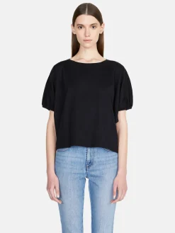 Women Sisley Tops & T-Shirts<T-Shirt With Balloon Sleeves