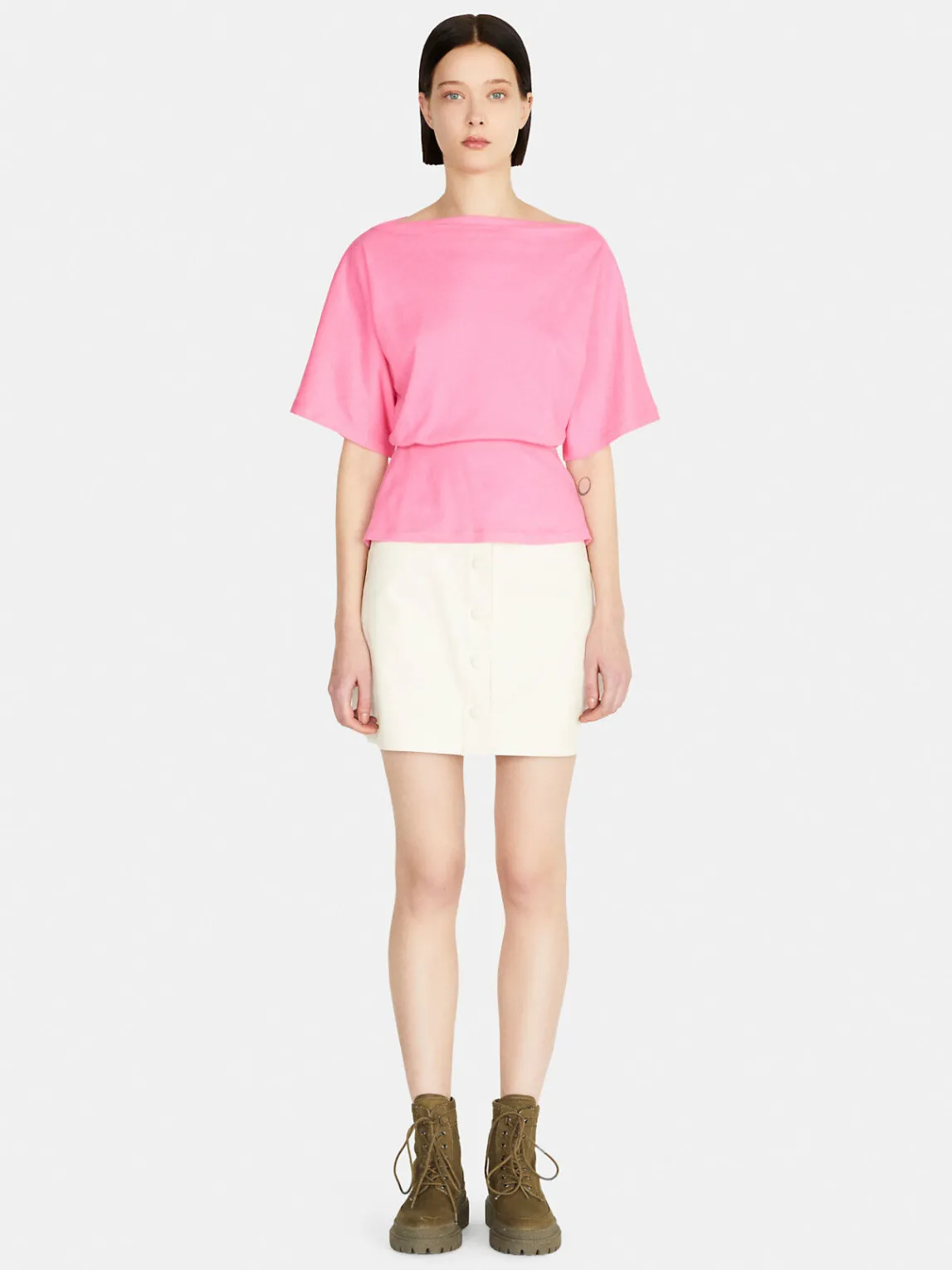 Women Sisley Tops & T-Shirts<T-Shirt With Basque