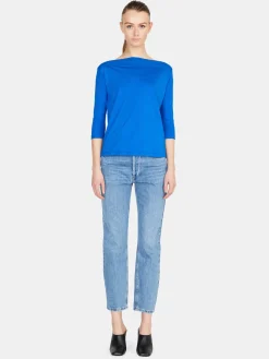 Women Sisley Tops & T-Shirts<T-Shirt With Boat Neck