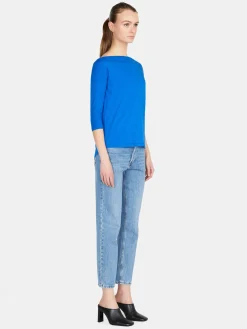 Women Sisley Tops & T-Shirts<T-Shirt With Boat Neck