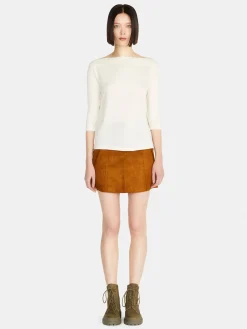 Women Sisley Tops & T-Shirts<T-Shirt With Boat Neck