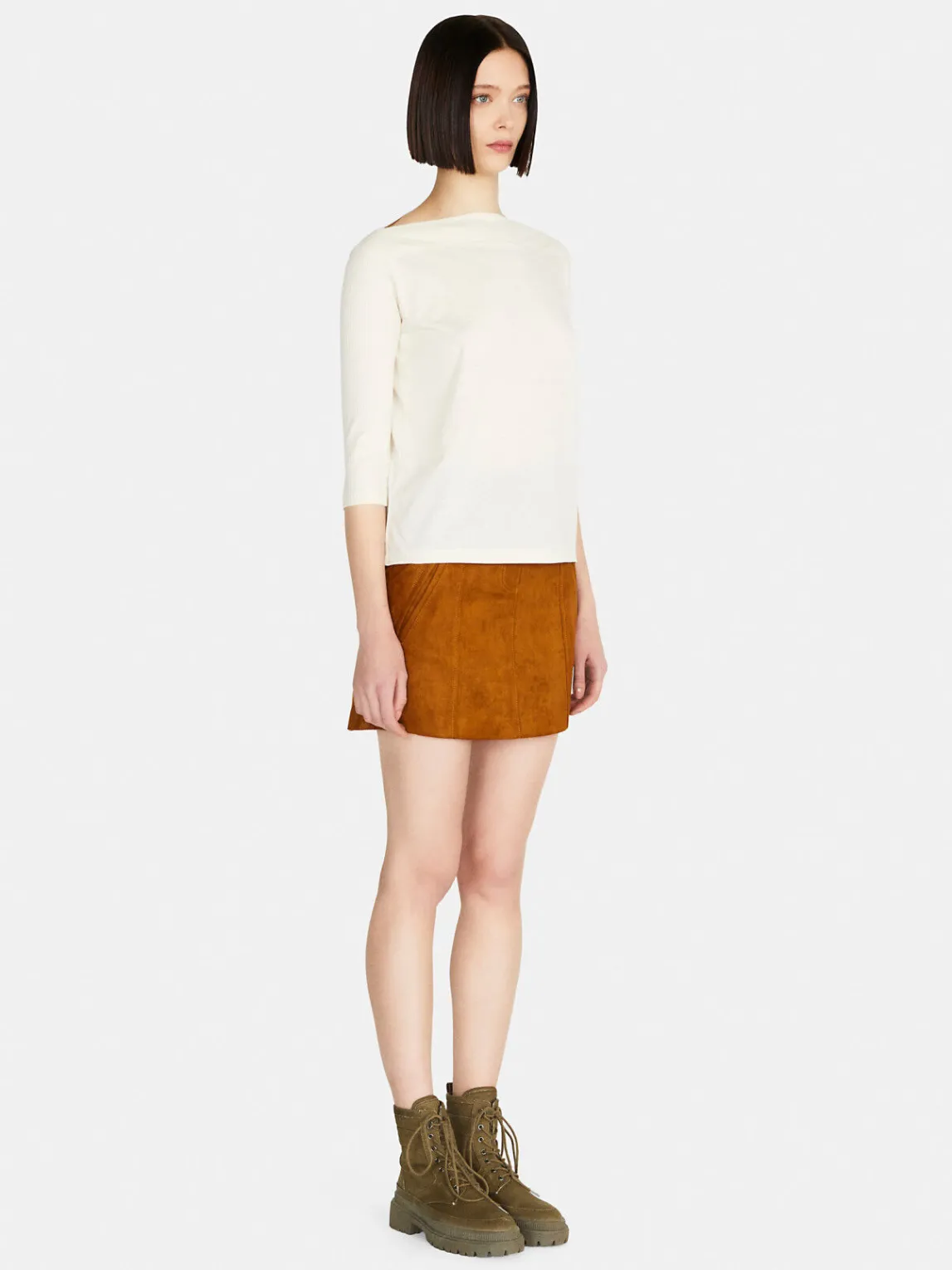 Women Sisley Tops & T-Shirts<T-Shirt With Boat Neck