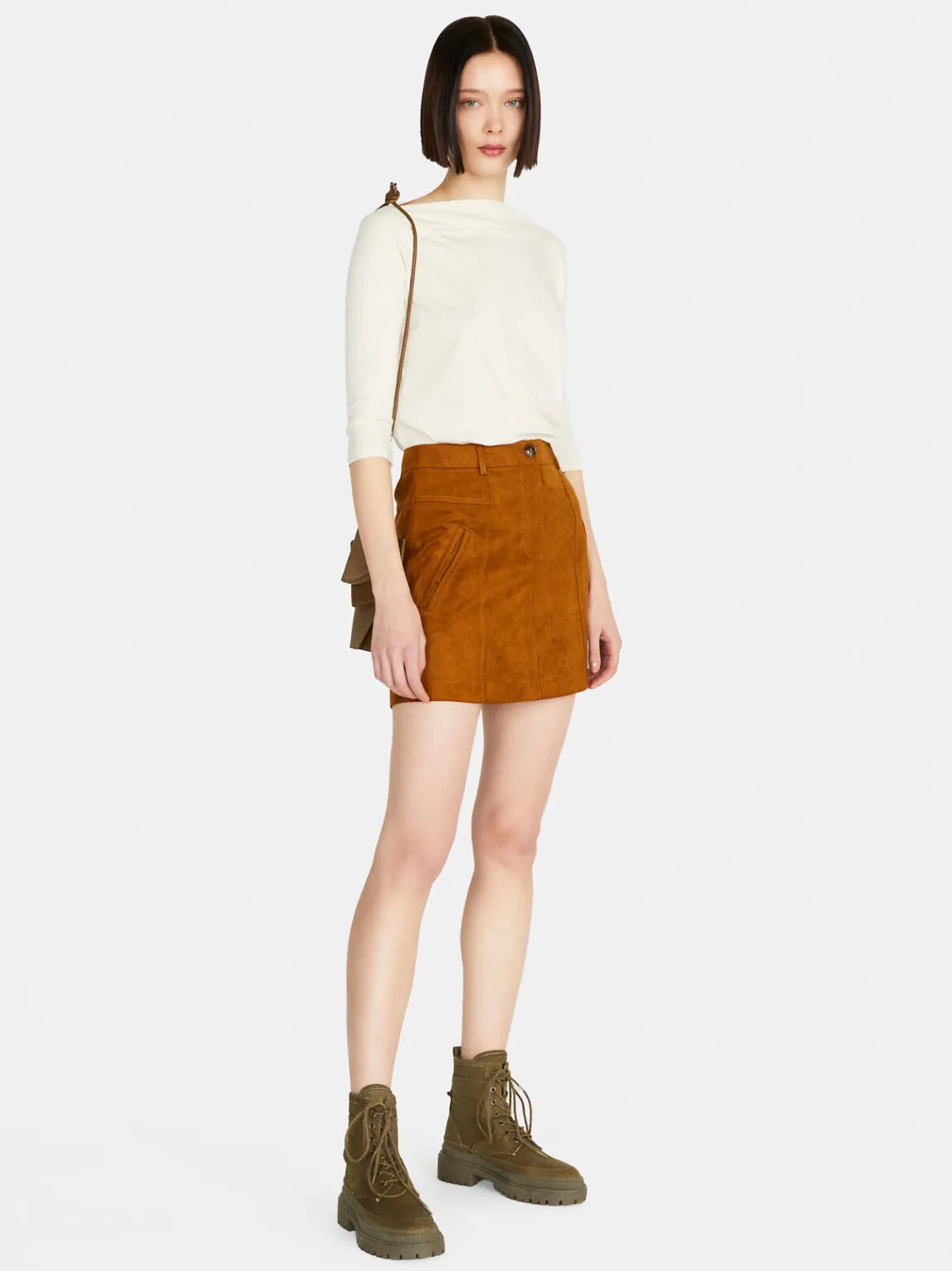 Women Sisley Tops & T-Shirts<T-Shirt With Boat Neck
