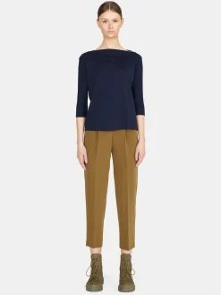 Women Sisley Tops & T-Shirts<T-Shirt With Boat Neck
